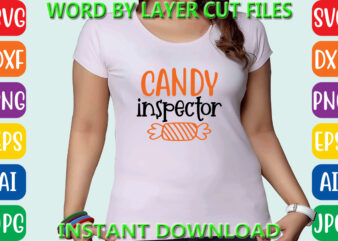 Candy inspector, Halloween, Halloween Vector, Sarcastic Svg, Dxf Eps Png, Silhouette, Cricut, Cameo, Digital, Funny Mom Svg, Witch Svg, Ghos