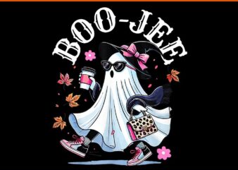 Boujee Boo-Jee Ghost Spooky Season Halloween PNG t shirt template