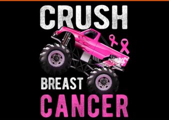 Monster Truck Pink Breast Cancer Awareness PNG