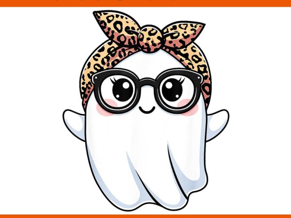 Ghost glasses boo halloween png t shirt design template