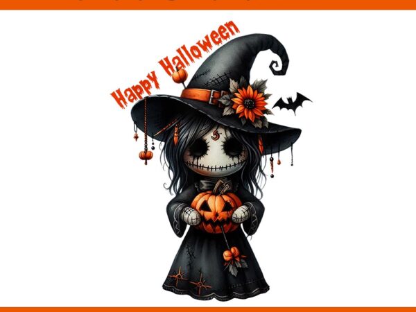 My halloween horror spooky voodoo doll halloween png t shirt designs for sale