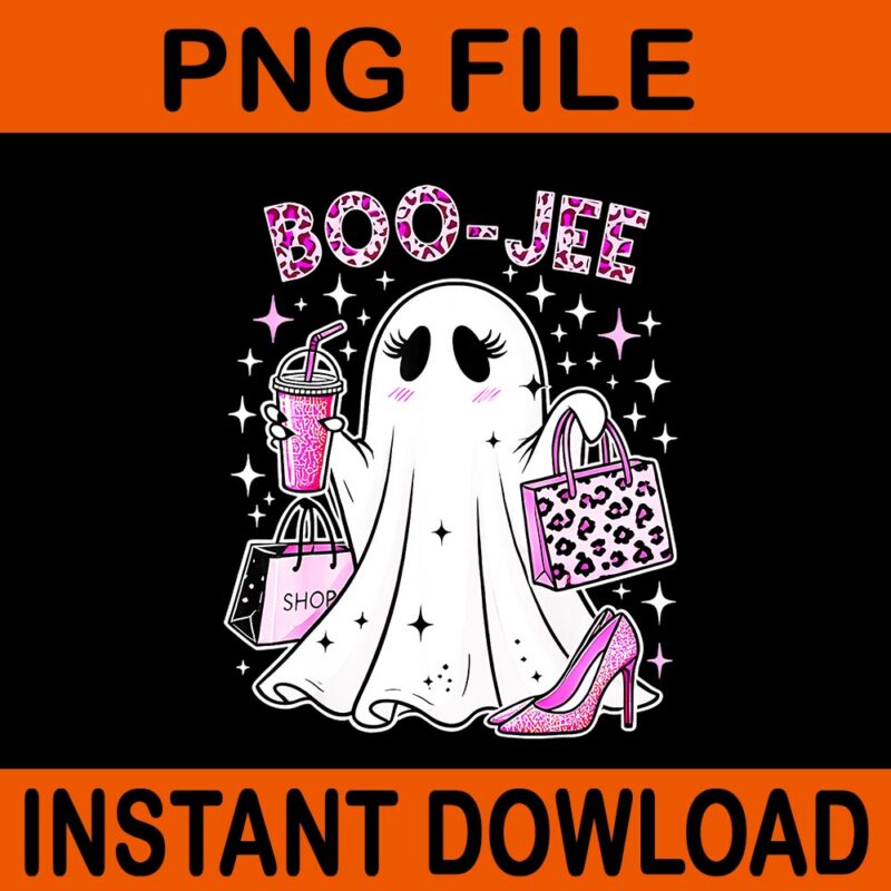 Boo-Jee Ghost Halloween PNG