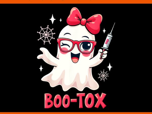 Cute boo-tox ghost halloween png t shirt vector file