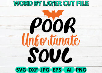 Poor Unfortunate Soul, Halloween Svg, Halloween Vector, Sarcastic Svg, Dxf Eps Png, Silhouette, Cricut, Cameo, Digital, Funny Mom Svg, Witch