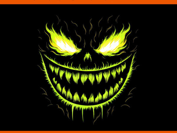 Jack o lantern scary pumpkin halloween png vector clipart