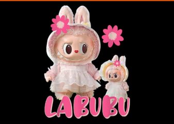 Labubu The Monsters Pink PNG