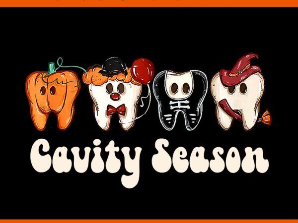 Cavity season dental halloween teeth dentist png t shirt vector file