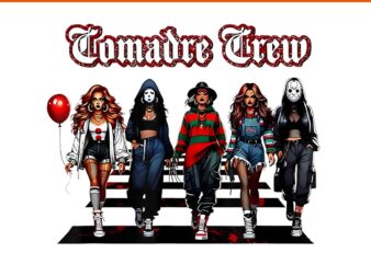 Comadre Crew Girly Horror Movie Character Halloween PNG