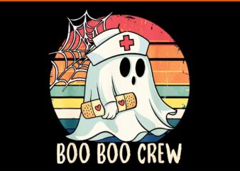 Boo Boo Crew For Nurse Halloween PNG