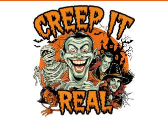 Creep It Real Halloween PNG