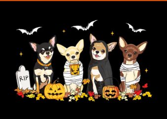 Ghost Chihuahua Halloween PNG