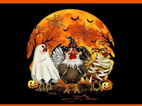 Farmers spooky chickens witch halloween png t shirt graphic design