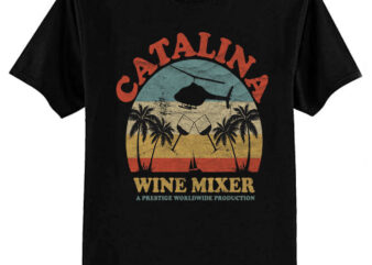 VINTAGE CATALINA WINE MIXER T-Shirt