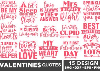 Valentines SVG Bundle t shirt vector art