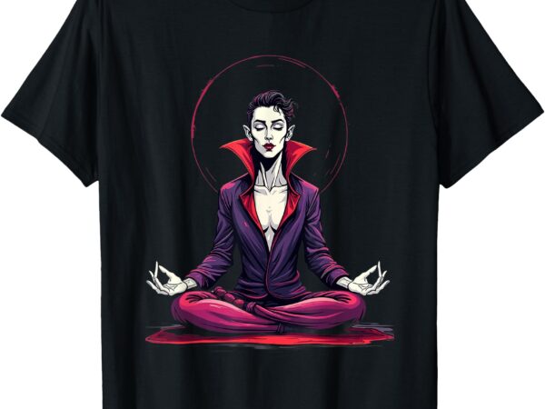 Vampire yoga master halloween t-shirt