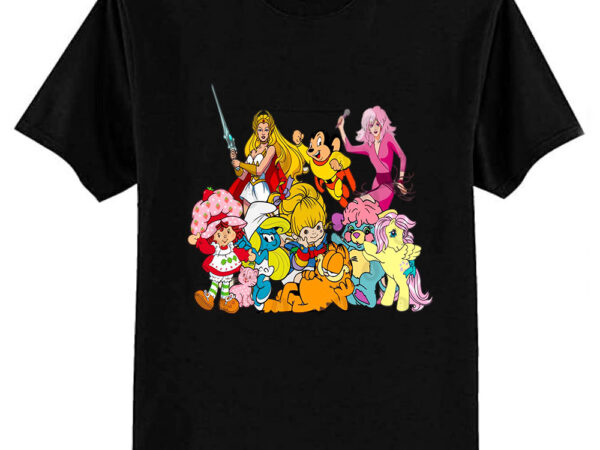 Vintage 80s cartoons club t-shirt