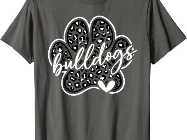 Vintage bulldogs team pride school spirit back to school t-shirt