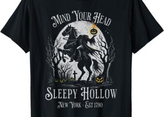 Vintage Mind Your Head Sleepy Hollow Headless Horseman T-Shirt