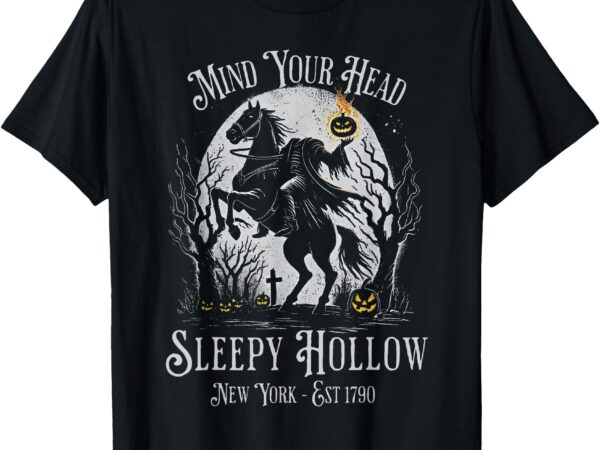 Vintage mind your head sleepy hollow headless horseman t-shirt