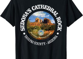 Vintage Nature Cathedral Rock Hiking Mountain T-Shirt