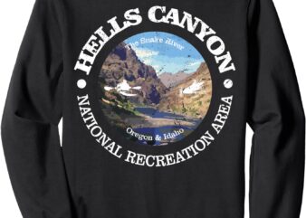 Vintage Nature Hells Canyon Hiking Mountain Sweatshirt