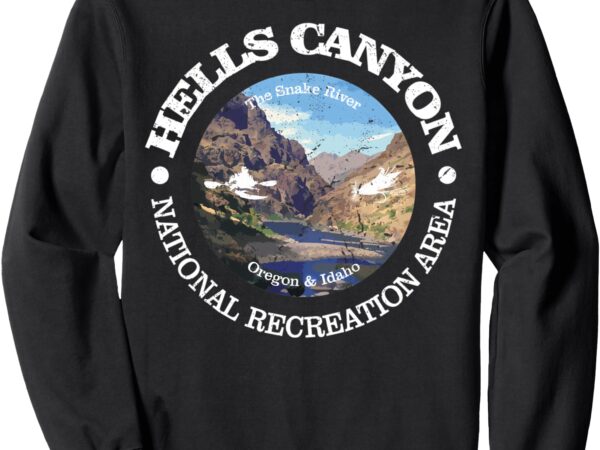 Vintage nature hells canyon hiking mountain sweatshirt