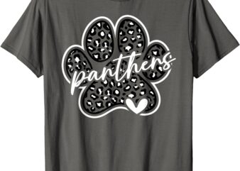 Vintage Panthers School Sports Name Spirit Go Back To School T-Shirt