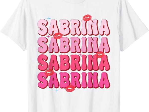 Vintage sabrina personalized name i love sabrina groovy t-shirt