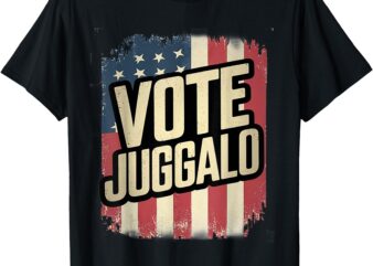 Vote! Vertical Flag Vintage Look – Design 2 T-Shirt