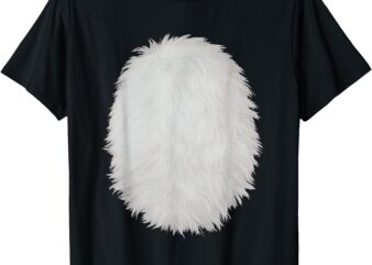 White Belly Costume DIY Cosplay Panda Bear Cat Skunk Deer T-Shirt