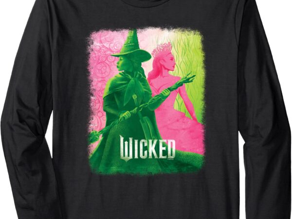 Wicked elphaba & glinda tonal long sleeve t-shirt