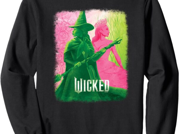 Wicked elphaba & glinda tonal sweatshirt