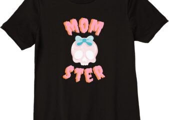 Womens Adorable MOMster Halloween Premium T-Shirt