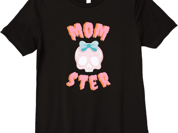 Womens adorable momster halloween premium t-shirt