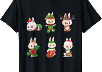 Xmas Labubu Lover Labubu The Monsters Christmas Santa T-Shirt