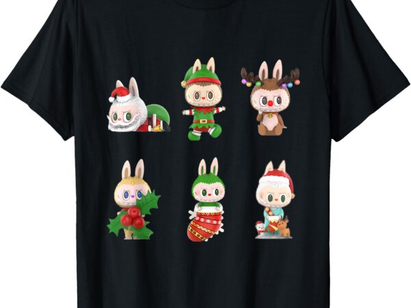 Xmas labubu lover labubu the monsters christmas santa t-shirt