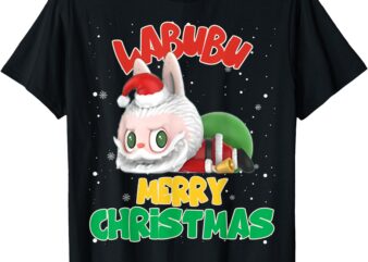 Xmas Santa Labubu Lover Cute Labubu The Monsters Christmas T-Shirt