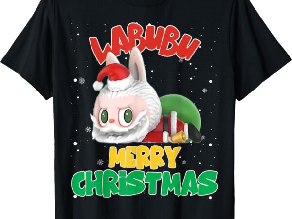 Xmas santa labubu lover cute labubu the monsters christmas t-shirt