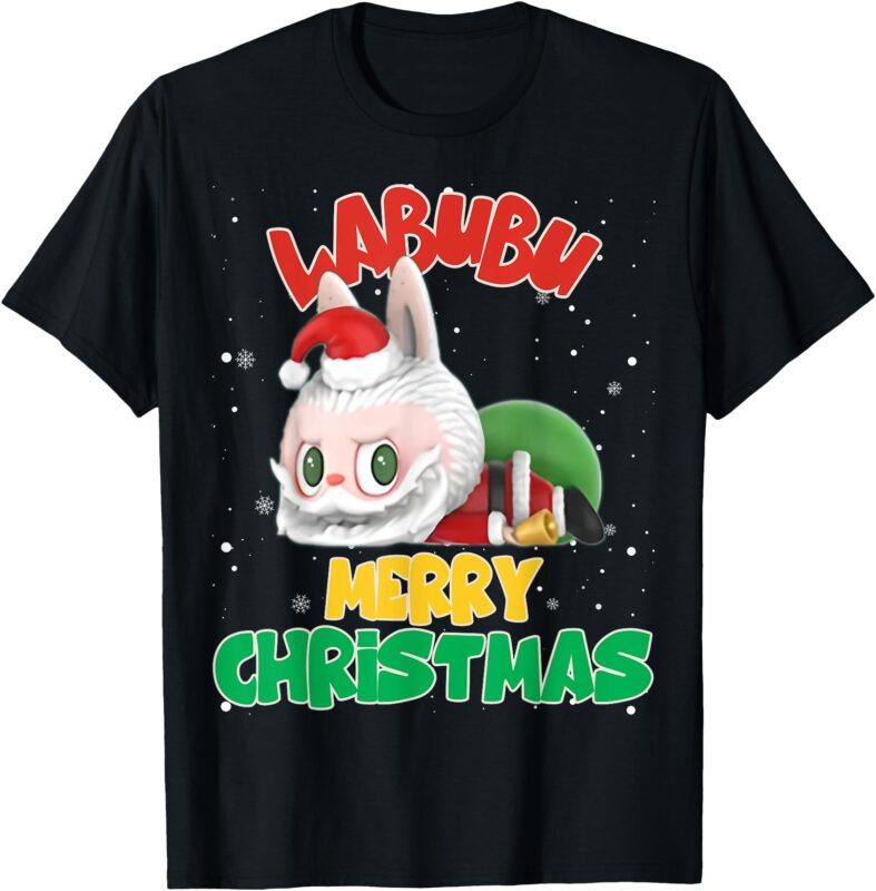 Xmas Santa Labubu Lover Cute Labubu The Monsters Christmas T-Shirt