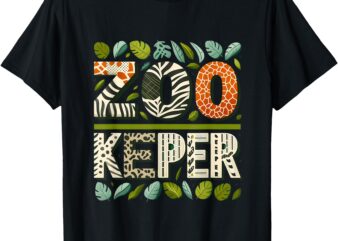 Zoo Keeper Costume Adult Halloween Party Safari Zookeeper T-Shirt