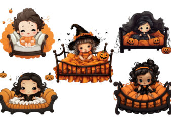 baby Coquette bed Halloween Clipart t shirt template