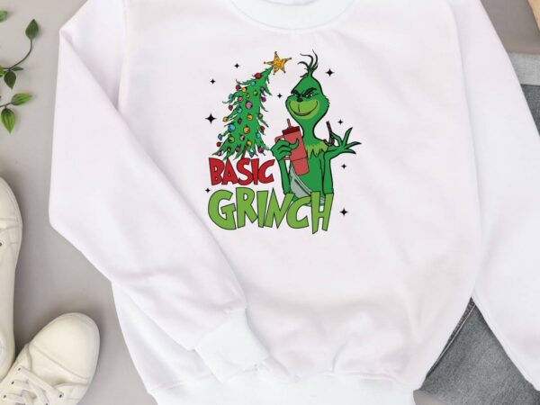 Basic christmas grinch t shirt template