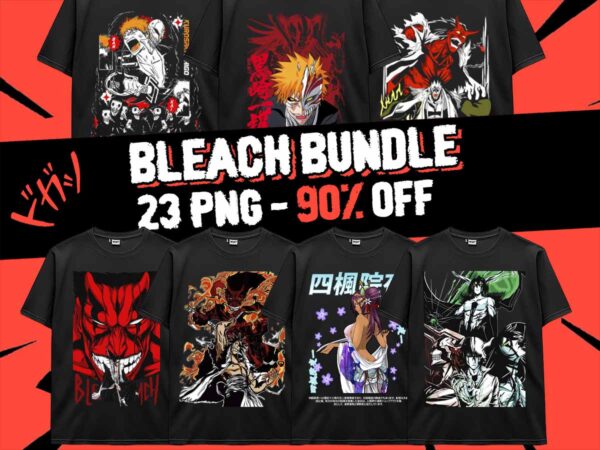 Bleach anime bundle design 23 png ichigo byakuya, shunsui anime japanese style pod tshirt poster