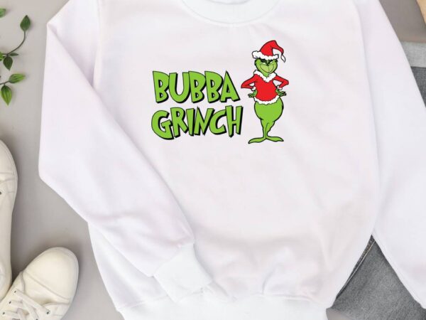 Bubba chistmas grinch t shirt template