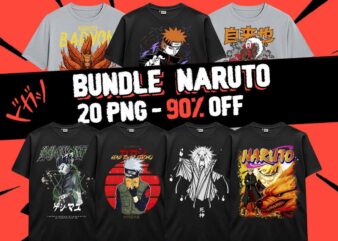 Naruto Anime Ninja Bundle 20 PNG Design Anime Japanese Style PNG For TShirt Poster