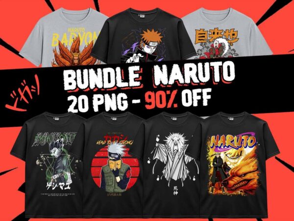 Naruto anime ninja bundle 20 png design anime japanese style png for tshirt poster