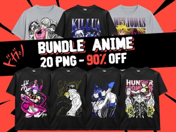 Anime hunter x hunter anime meliodas nanatsu no taizai bundle 20 png design shirt poster japanese styles