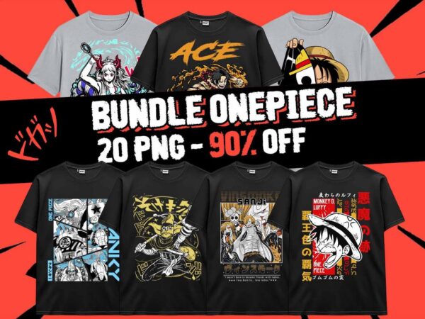 20 one piece bundle design png monkey d luffy zoro doffy pirate king japanese style anime for tshirt poster manga