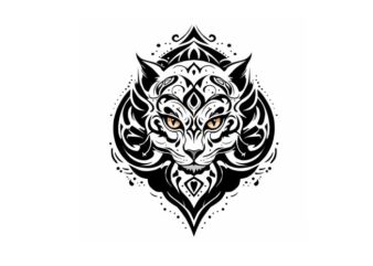 CAT TATTOO BLACK