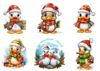 christmas decoration with duck sublimation